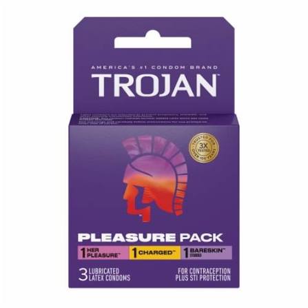 CONDON TROJAN HER PLEASURE SENSATIONS X 3