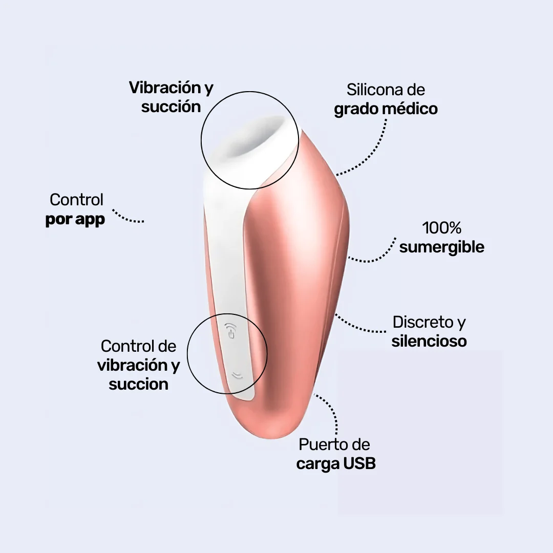 SUCCIONADOR-SATISFYER LOVE BREEZE PALO ROSA
