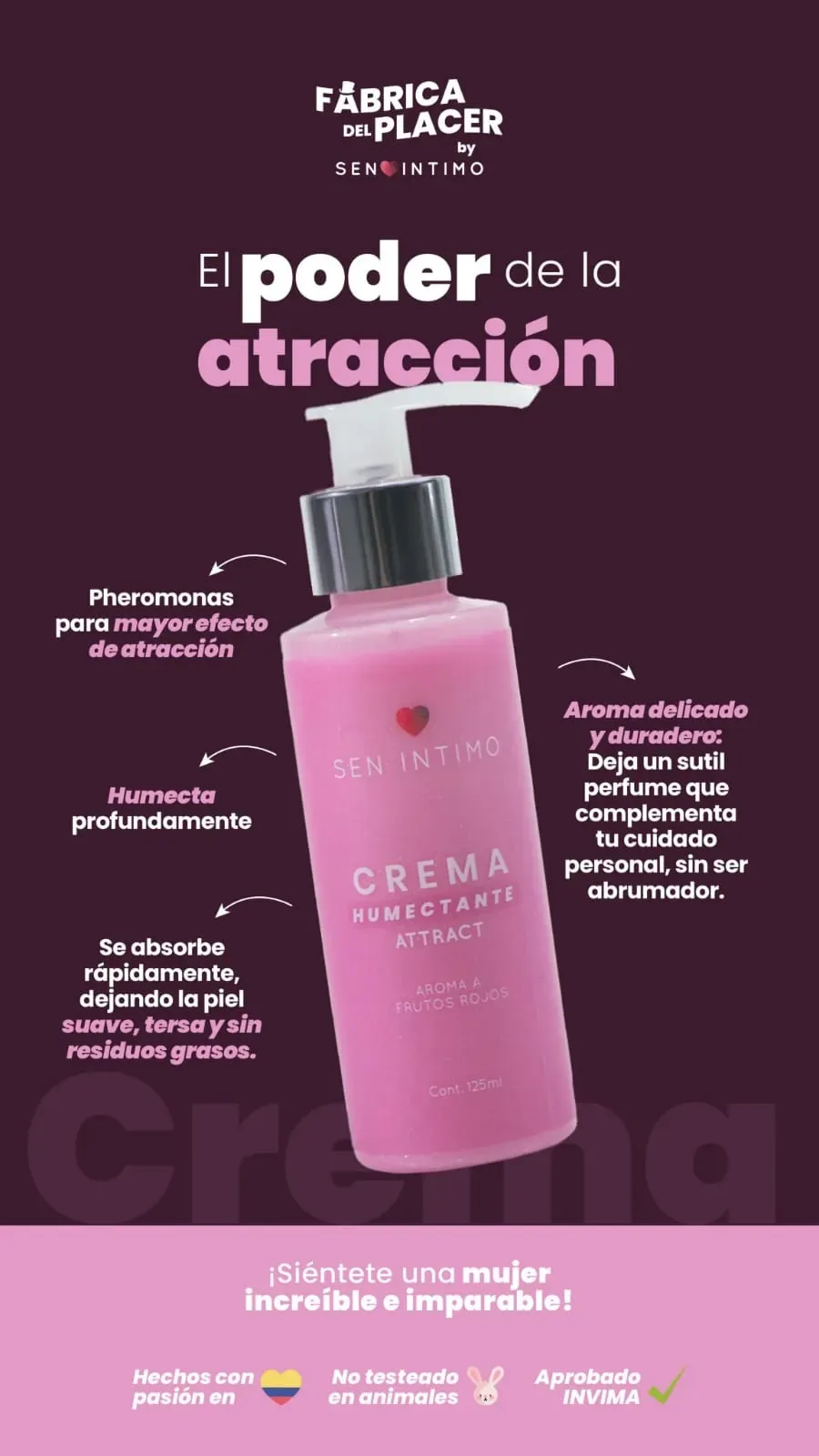 CREMA CON FEROMONAS SEN INTIMO 125ML