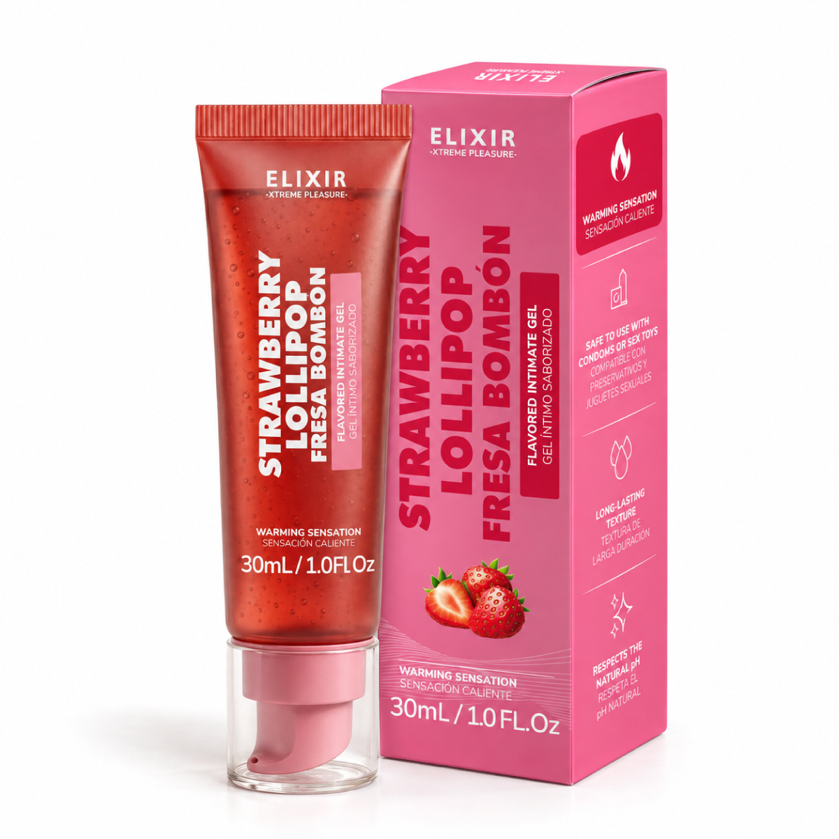 ELIXIR LUBRICANTE CALIENTE FRESA BOMBON